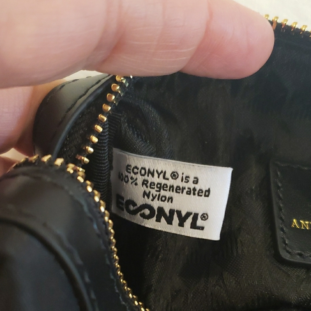 Anya Hindmarch Black Pouch with Gold Accents - Picture 4 of 9